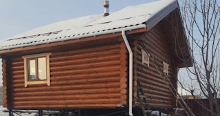 Баня из оцилиндрованного бревна под ключ в Шуе - от 134251 рублей
